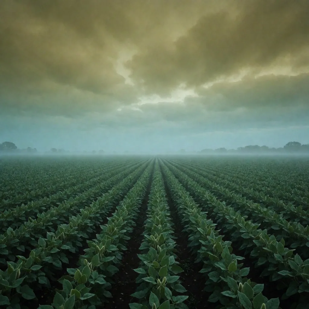 Campo de soja en la pampa argentina