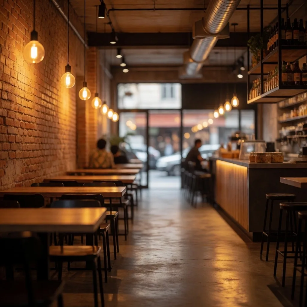 Interior de franquicia gastronómica